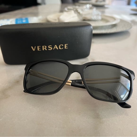 Versace Other - Black & Gold Versace Sunglasses